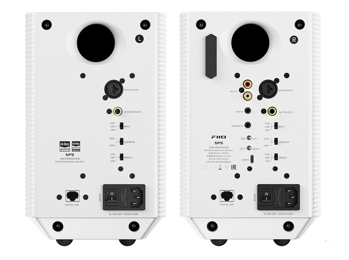 画像: FIIOの本格派デスクトップスピーカー「SP5」に新色ホワイトが登場。XLRバランス入力に加え、BluetoothコーデックのLDAC、aptX Adaptiveにも対応