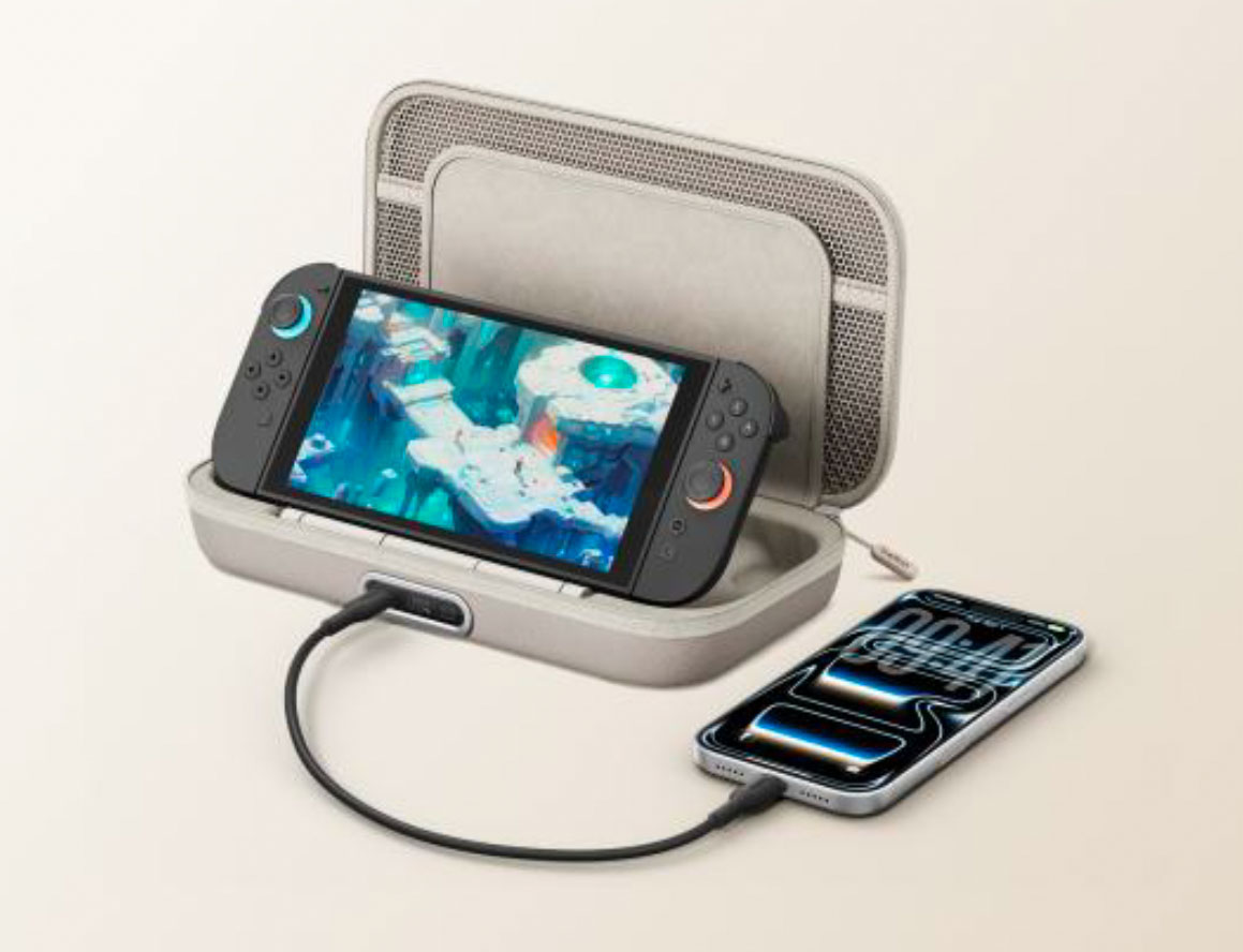 画像: Switch 2を1.5回フル充電できるオールインワンケースをベルキンが発売。移動中や旅先でも中断することなくゲームを楽しめる