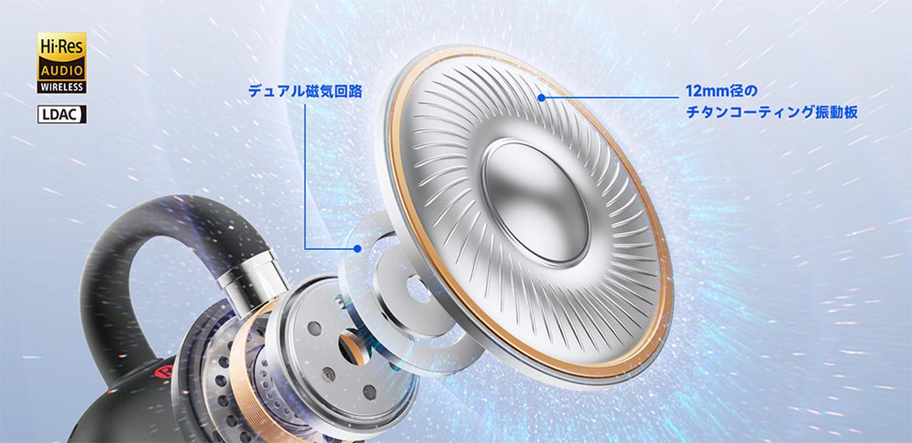 画像2: EarFunの新作イヤーカフ型イヤホン「EarFun Clip2」は、量感ある低音再生と音楽に包まれるような広大なサウンドステージが魅力。軽やかな着け心地のイヤーカフ