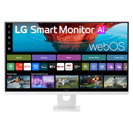 画像: webOS搭載 31.5インチ 4K VA Smart Monitor AI スマートモニター - 32U721SB-W | LG Japan