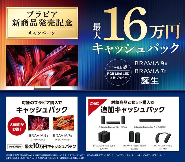 大画面体験をさらに充実させる、ソニーのワイヤレスサラウンドシステム