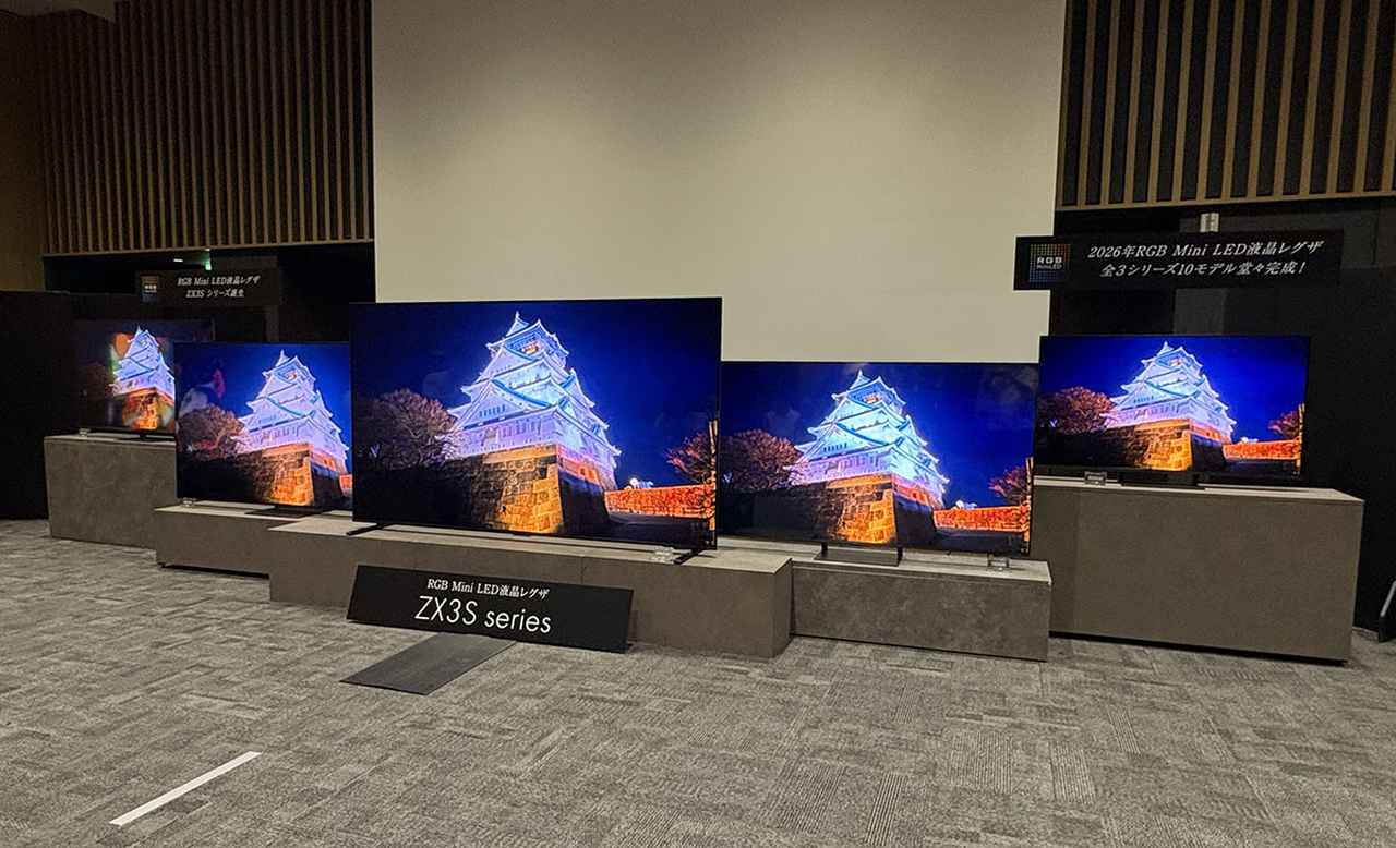 画像1: 国内のRGB Mini LEDマーケットをレグザが牽引する。MiniLED搭載4Kテレビ「ZX3S」5モデルを、8月に一挙リリース