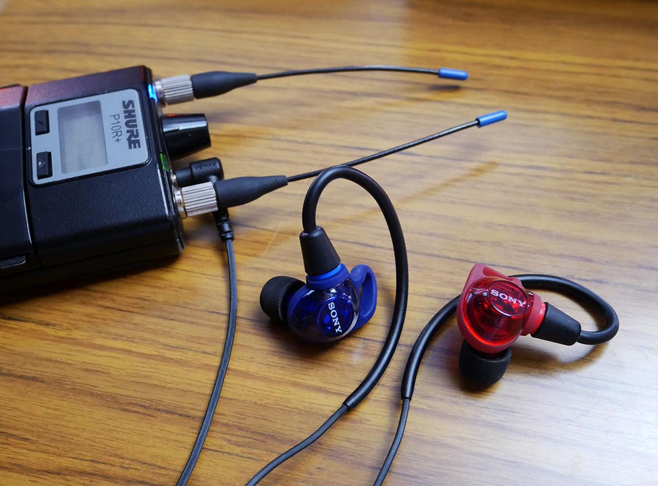 画像: 受信機に「IER-M500」をつないで演奏の音をモニターした