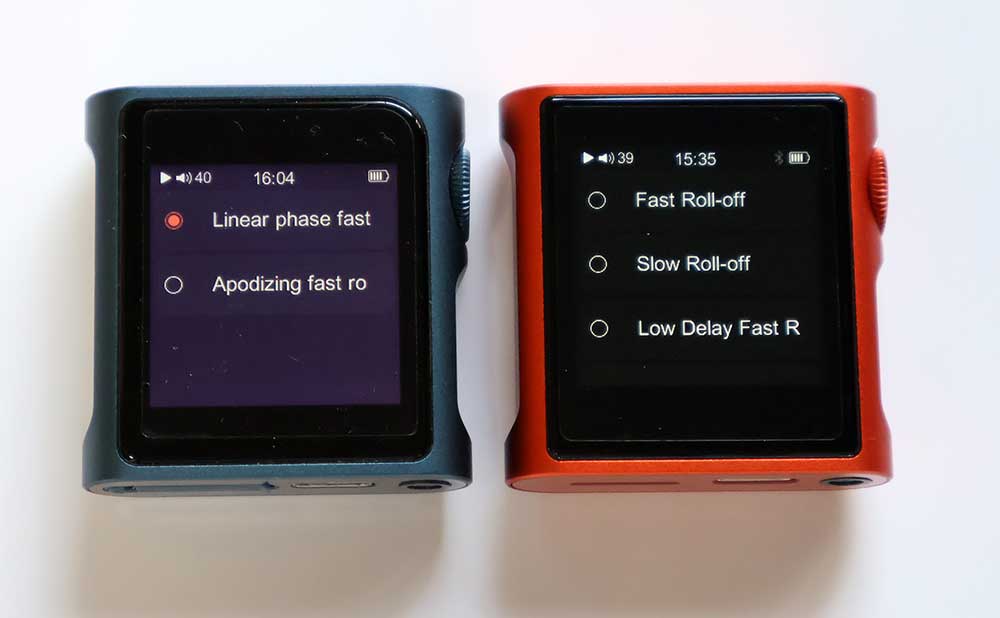 画像: M0 Puraのフィルターの項目（右）は写真の4つ（その下に「Low Delay Slow R」という項目がある