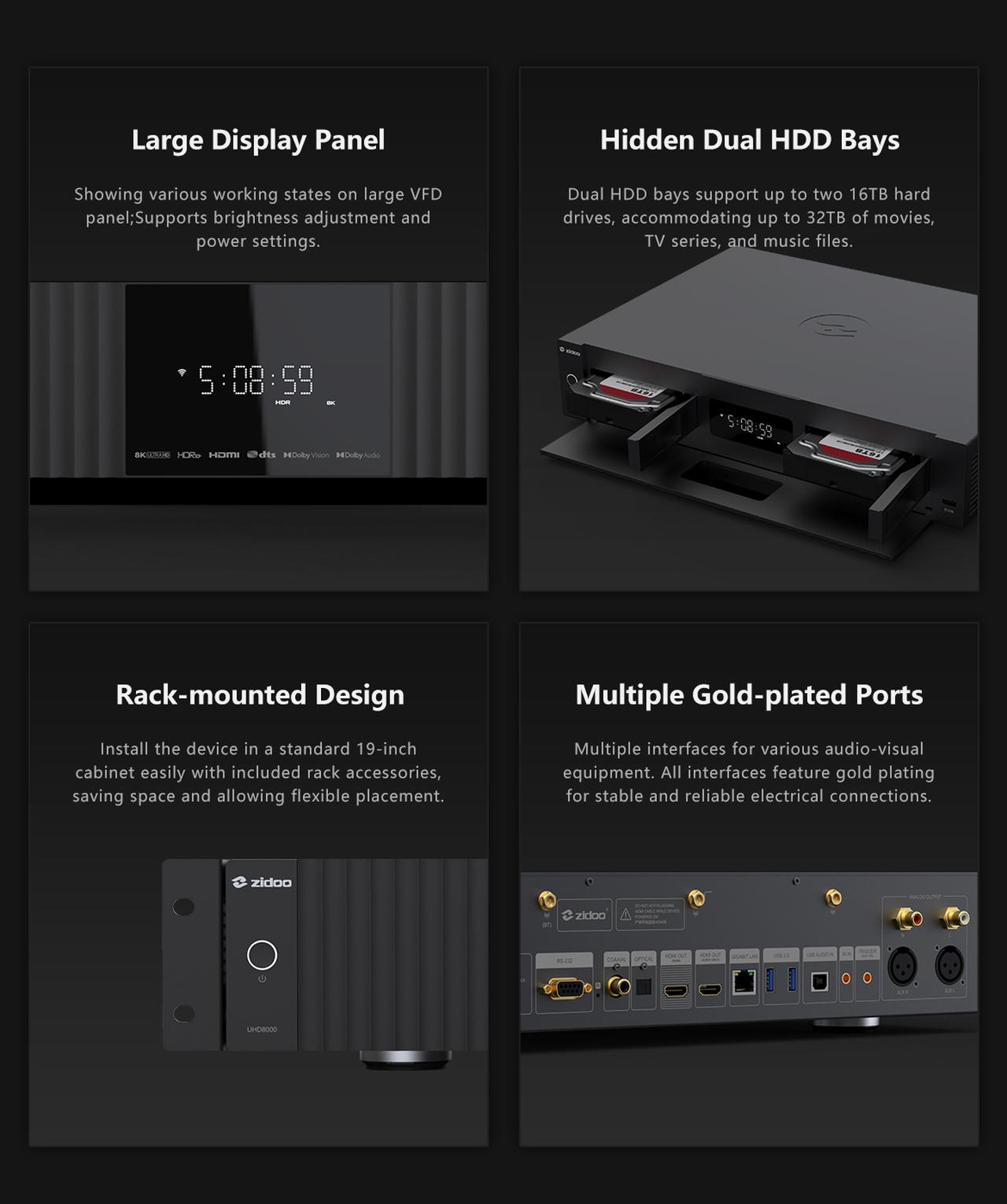 画像2: Zidoo「UHD8000」