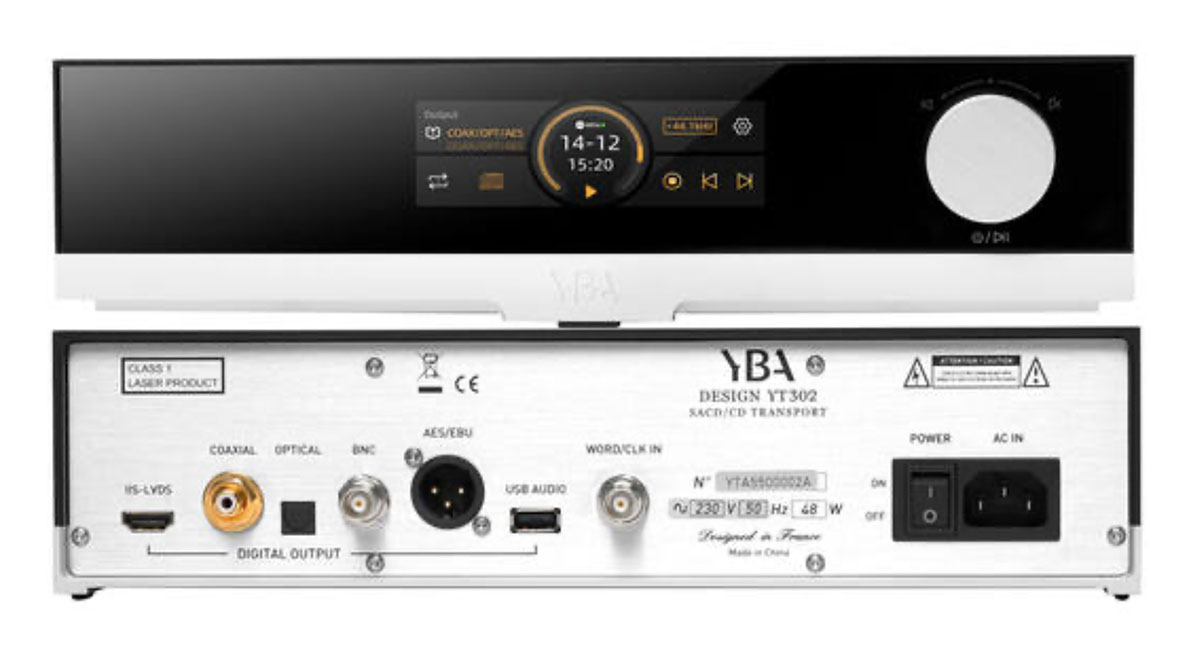 画像2: フランスYBAのD/Aコンバーター「YD302」とSACD/CDトランスポート「YT302」を、ブライトーンが取り扱い開始。両機の組み合わせで、高品質なSACD/CD再生も可能
