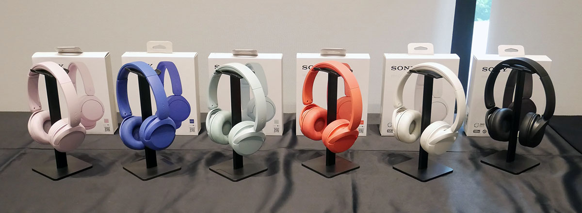 画像: WH-CH530は6色展開で、左からピンク、コバルト、ミント、コーラル、ホワイト、ブラック
