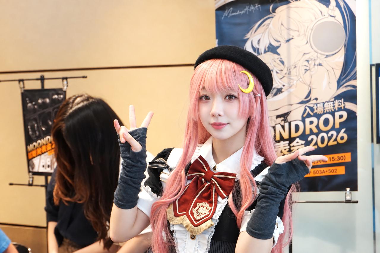 画像: MOONDROPの公式キャラクター水月友希(水月ゆき)もイベントに登場