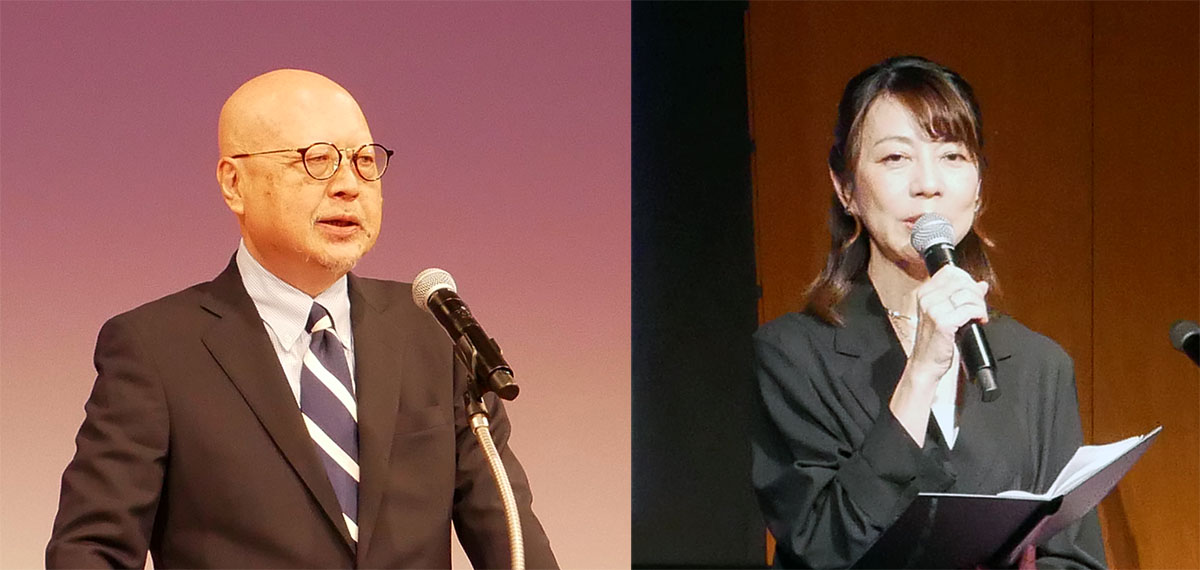 画像: 放送サービス高度化推進協会 理事長の加増良弘氏（左）と、株式会社BSテレビ東京 取締役 編成局長の白石公子氏