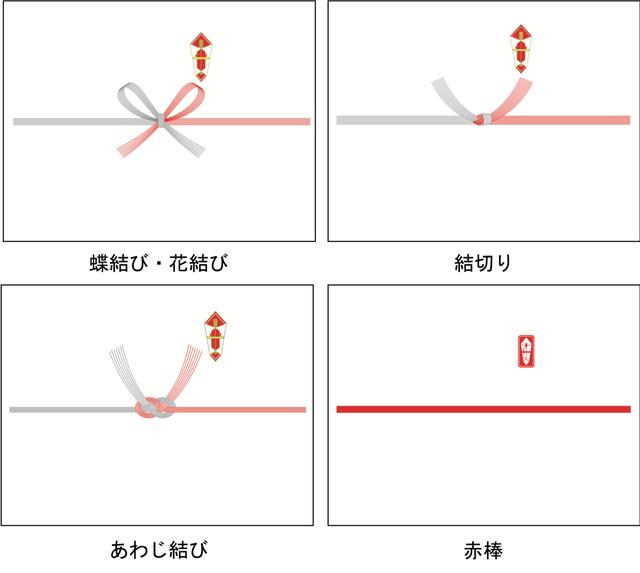画像: 水引の本数は5本を基本とし、3本、7本、10本があります。3本は簡略化したもの、7本、10本はより丁寧で豪華になっていきます。