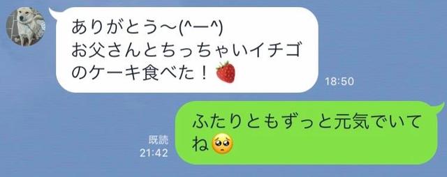 画像2: お母さんに「ありがとう」とLINEしてみた みさき編