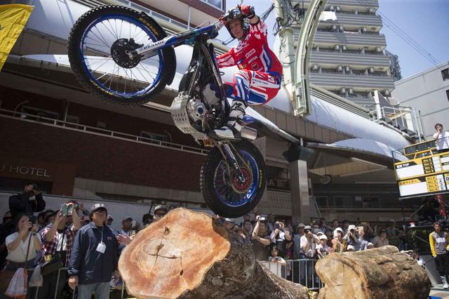 画像: 2018年4月に大阪・新世界で開催されたCity Trial Japanでの黒山健一