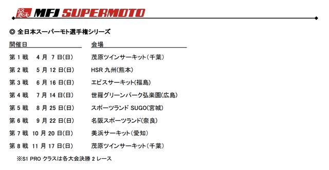 画像4: 2019年、全日本選手権カレンダーが暫定発表