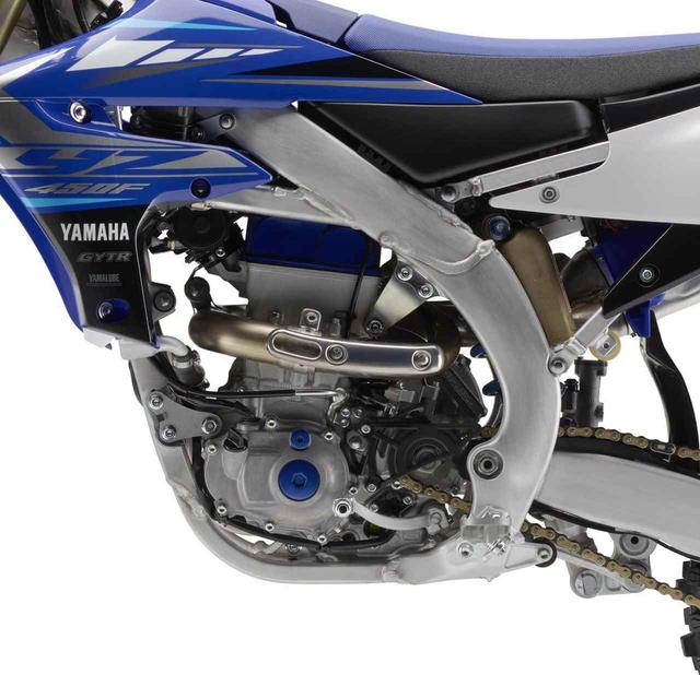 画像1: モトクロスモデルのYZ450Fは エンジン、フレーム、ブレーキなどを一新
