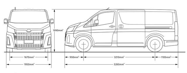 画像: 200系ショートの互換、新ハイエースLWBとは