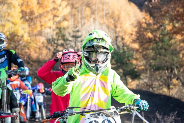 画像: 毎回ガチャピンとムックのコスプレで参加してくれているのは福山工業大学。