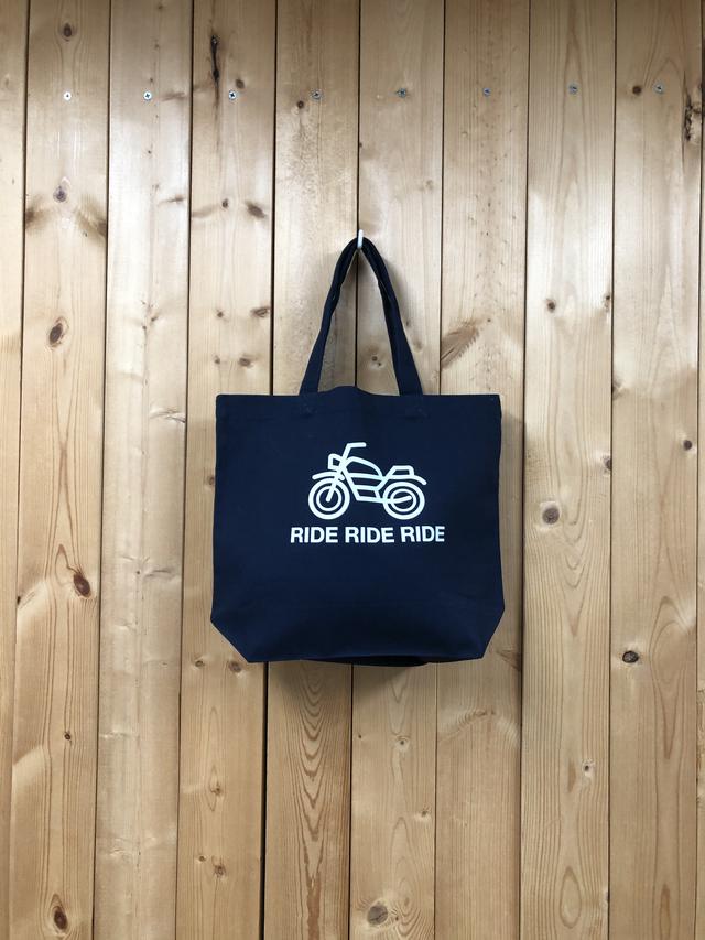 画像: トートバッグ(ネイビー) 大 ¥1,500 小¥500