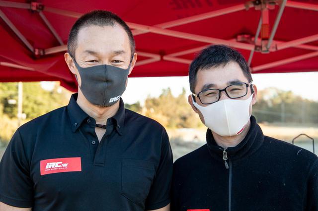 画像: IRCタイヤ 営業部の飯塚さん(左)と大塚さん(右)
