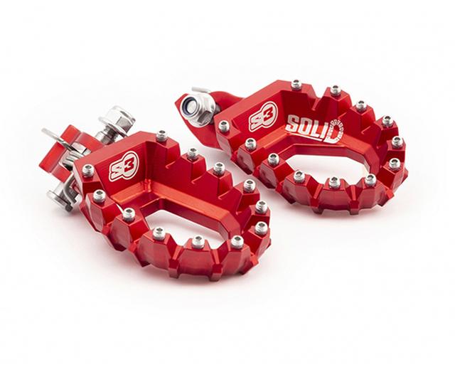 アフリカツイン用 S3アルミフットペグキット ソリッドが新登場