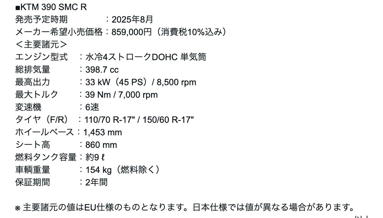 画像2: KTM 390 SMC R