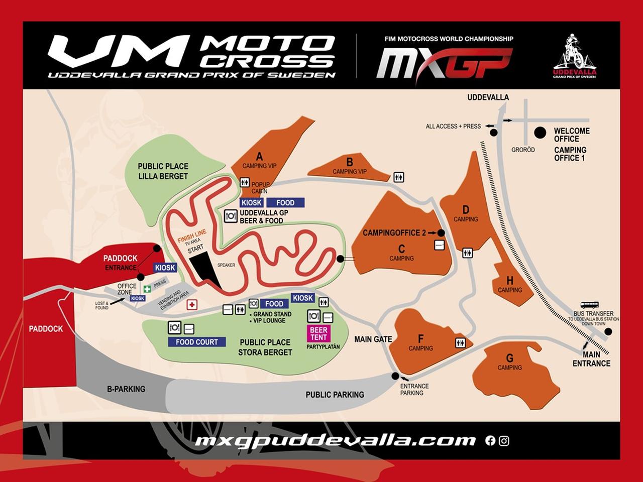 画像: Track map MXGP Uddevalla | Uddevalla GP Glimminge Motorstadium