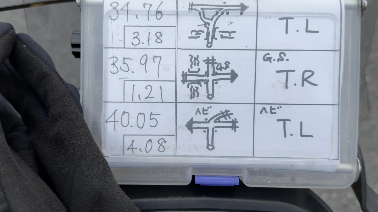 画像: ヘビ、ってなんだ？　コマ図を追っていくとわかる。オンルートであることも確認できる。ちなみに34.76kmのコマ図は池町監督の罠だった