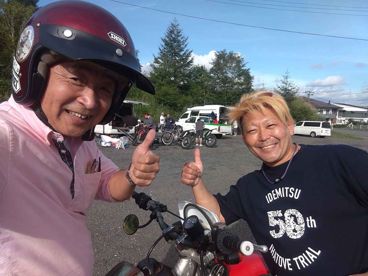 画像: トレイルクラスの守護神、ヤマハの野崎史高選手と