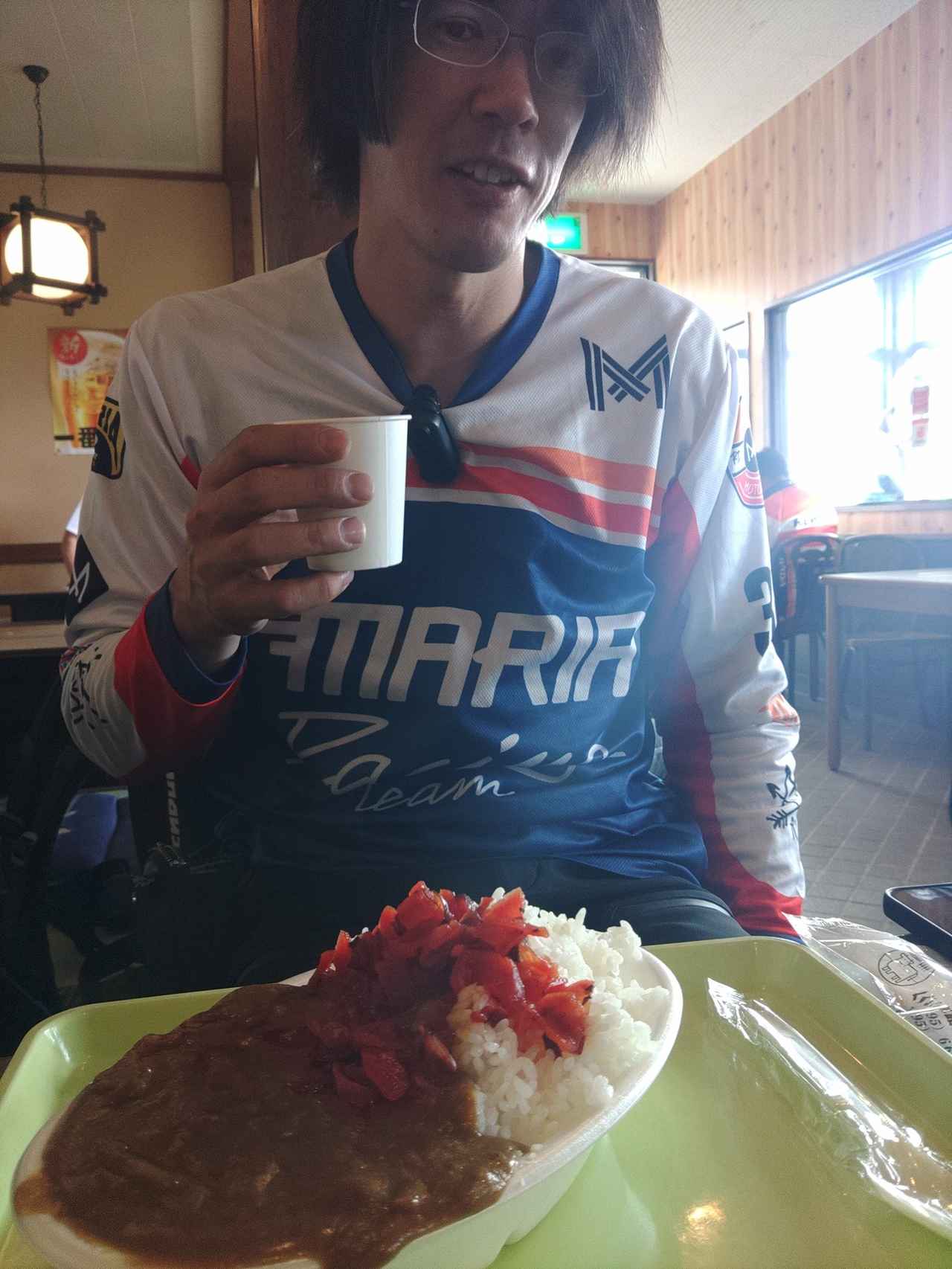 画像: レストハウス袖山高原のカレー。これでおかわりもしたらしい