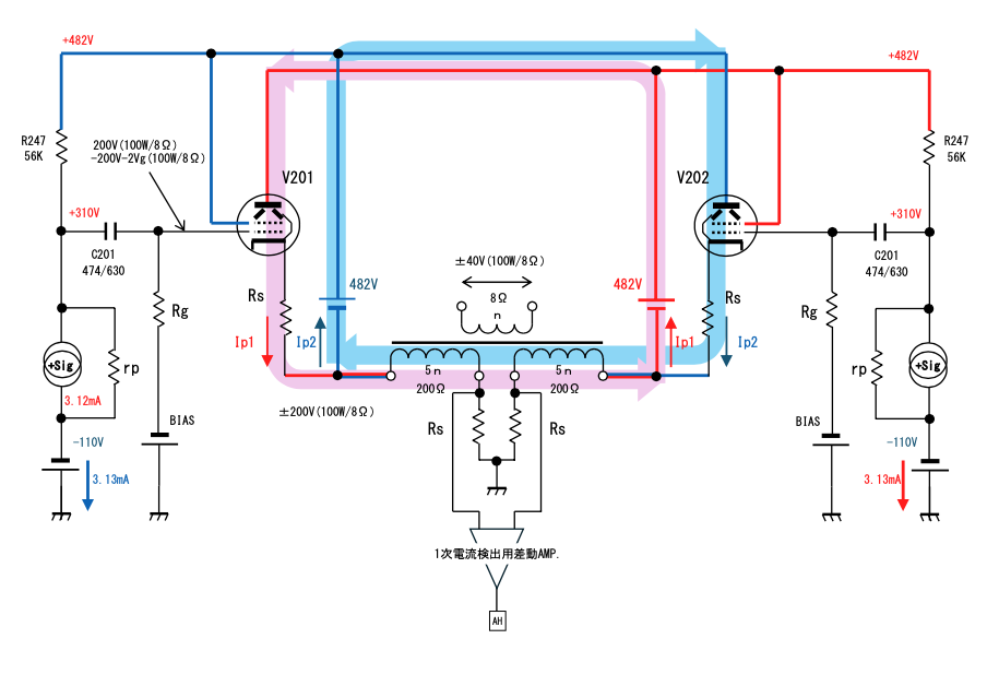 画像: 第5図　本機の出力回路の模式図