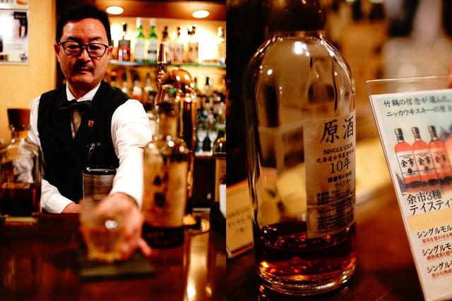 画像: →終売品の原酒15年(余市)。1980円。札幌市中央区南3条西2丁目KT3条ビルB1F(☎011-232-4344)
