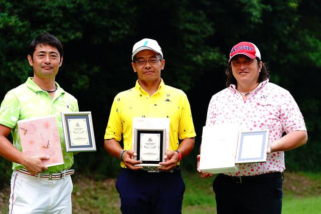 画像: 「SENIOR DIVISION / シニア」左より第1位 近藤鉄也、第2位 山﨑泰宏、第3位 岡部健一郎