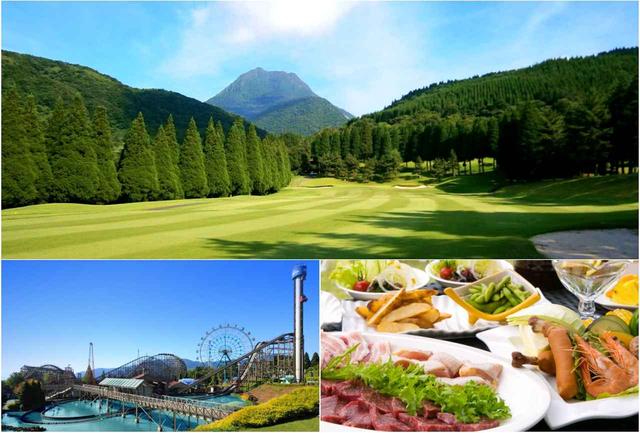 画像: 牛肉や豚肉、地元野菜をBBQで。コースの隣に遊園地「城島高原パーク」があるので、家族連れにもおすすめ