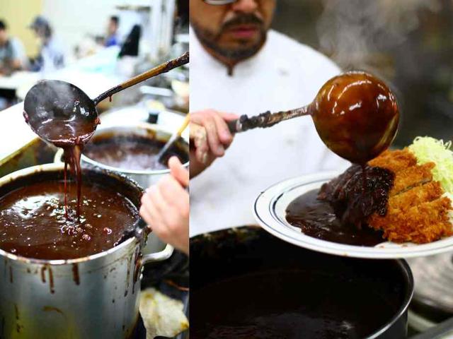画像: 南海のルウは深い黒味をおびた濃厚な焦げ茶色
