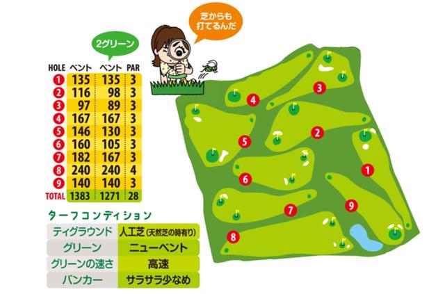 画像: 大切に育てた高速仕上げのベントグリーン