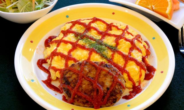 画像: オムライス&ハンバーグ