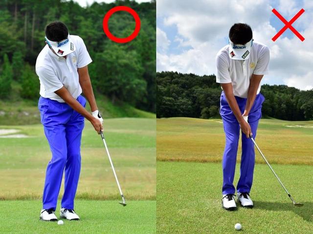 画像: フォローまでハンドファーストの形をキープすることが大切