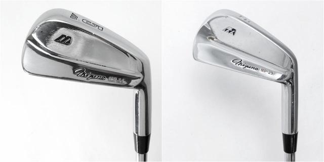画像: MP14とMP29。タイガーが使っていたアイアンの同モデル