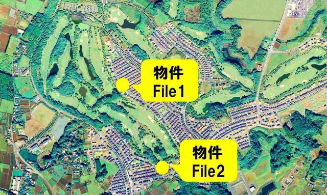 画像: コースと住居がまさに一体