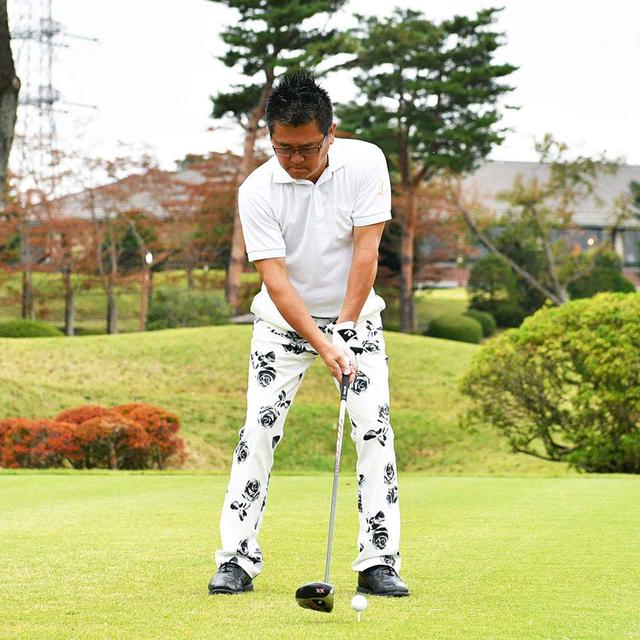画像: 点のインパクトではなくゾーンをイメージしアドレス