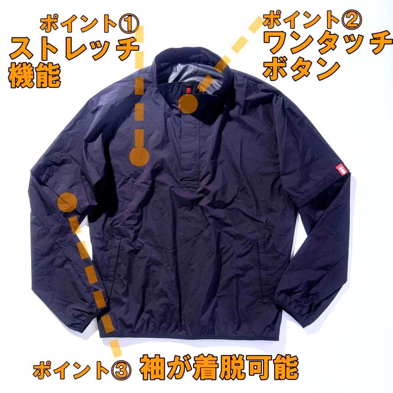 画像: このナイロン素材は世界的に評価される小松マテーレが開発。現時点では未来ウェアのみに使用