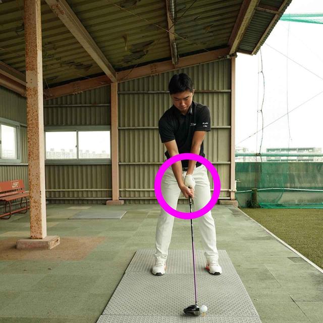 画像: 身長は180センチ、桜美式ゴルフの大型選手だ
