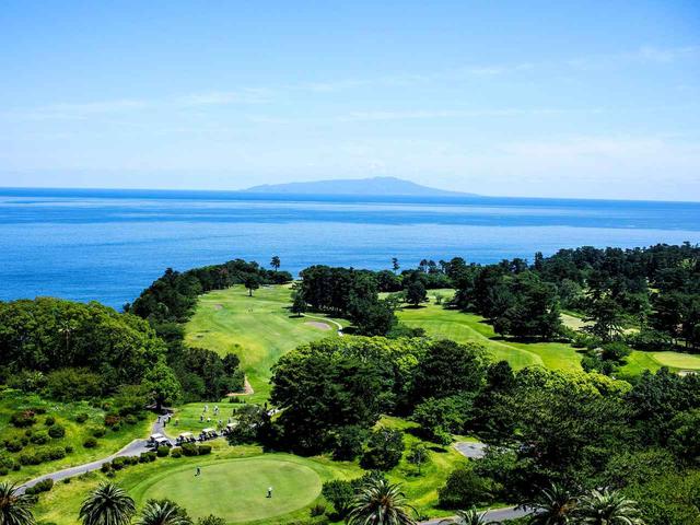 画像: 紺碧の相模湾を望むロケーション(大島コース)