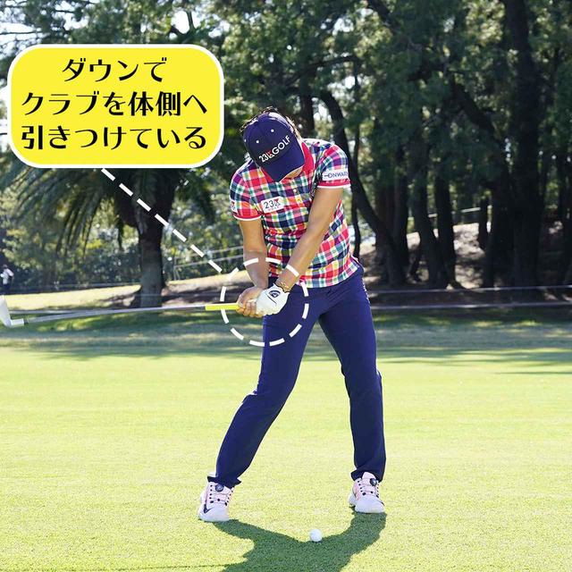 画像5: 【成田美寿々】クラブをタテに振るアイアン名手。安定度バツグンの足づかいは男子プロ並み!
