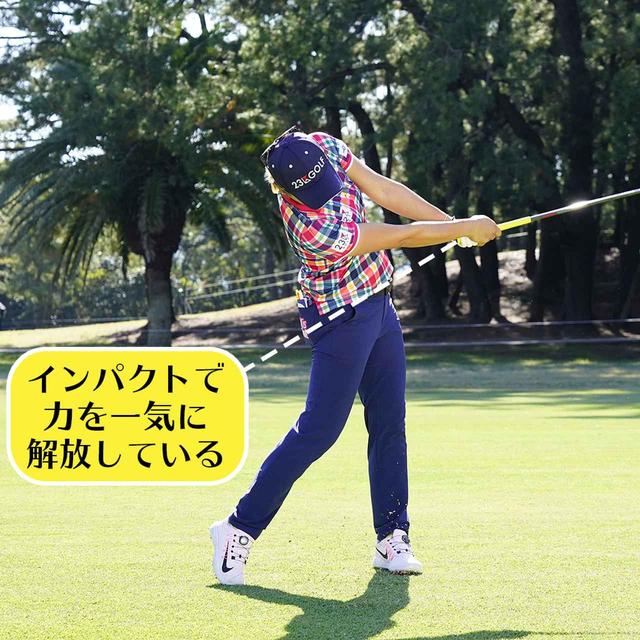 画像7: 【成田美寿々】クラブをタテに振るアイアン名手。安定度バツグンの足づかいは男子プロ並み!