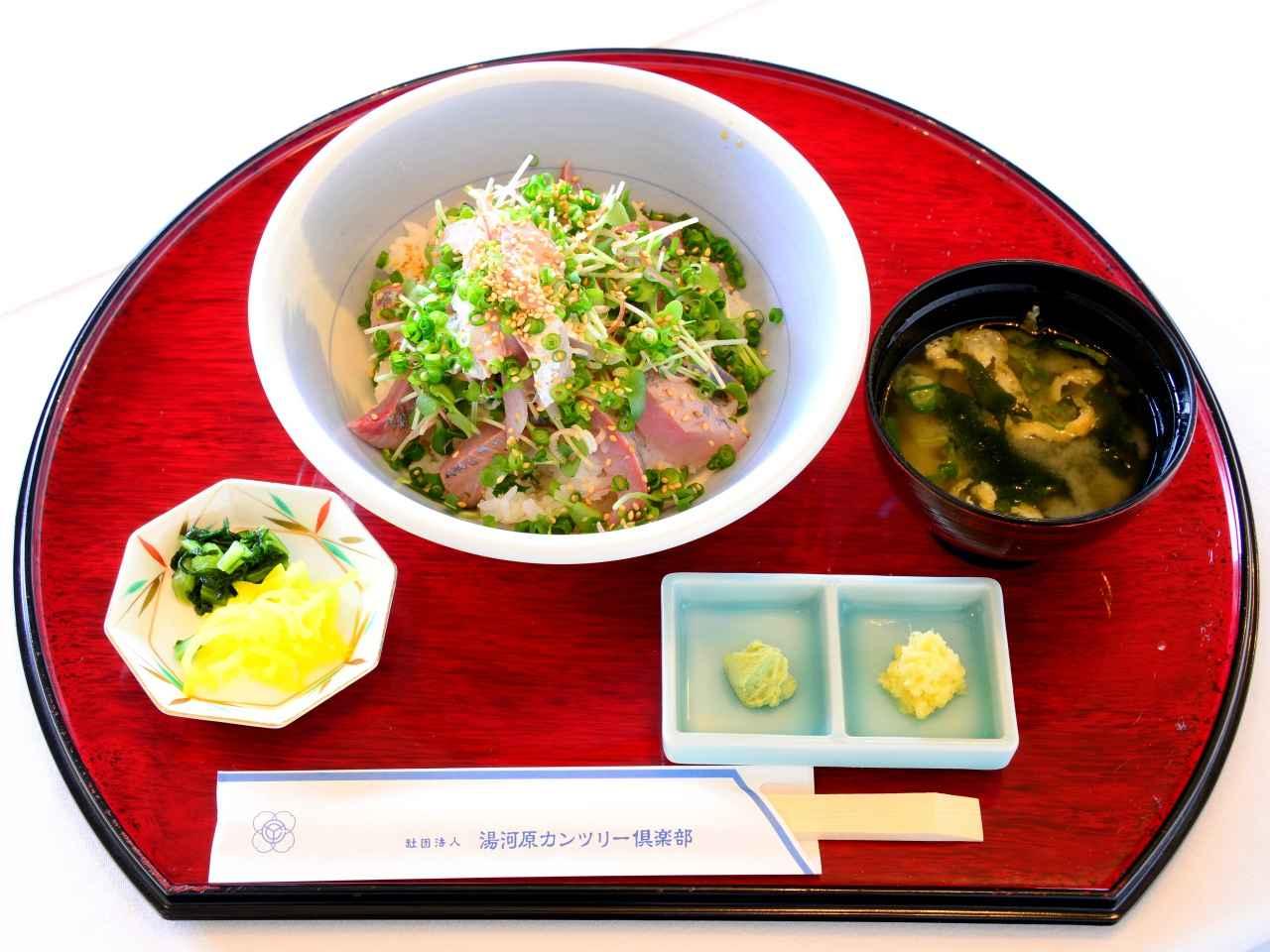 画像: 鯵丼 まご茶 1350円
