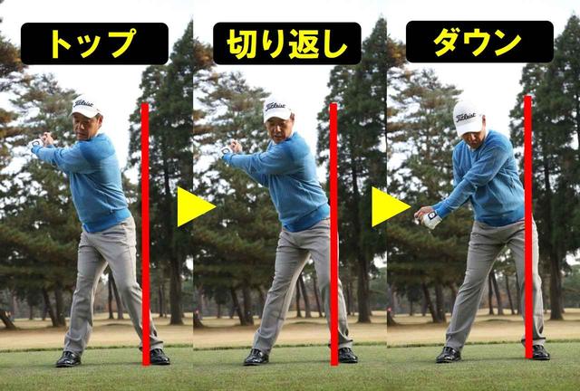 画像1: 切り返しの基本② クラブをインから下ろすには下半身の踏み込みが大事