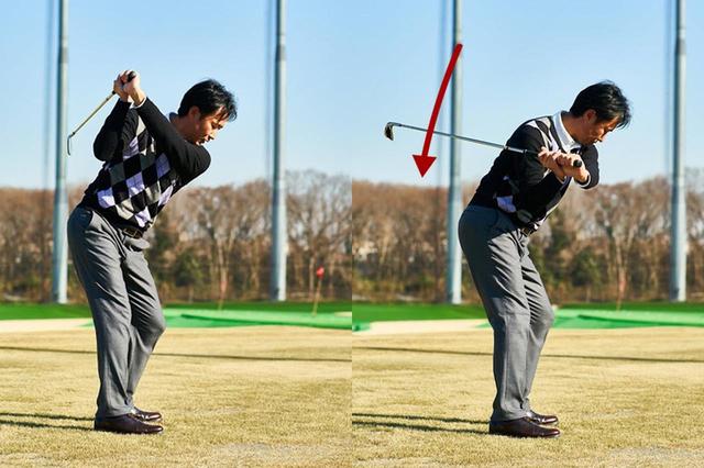 画像: 【石原ドリル】切り返しでクラブを寝かす練習