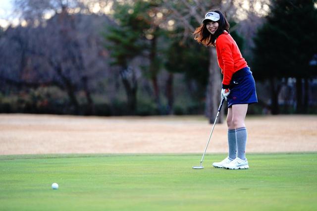画像: 水谷はパーパットを大きく外すが、返しを入れてナイスボギー