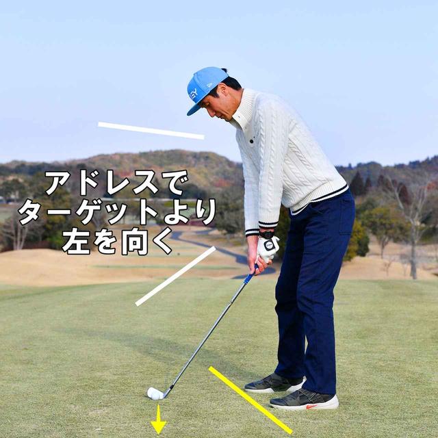 画像1: 強いフェードを打つ「右手のひら」ポイント