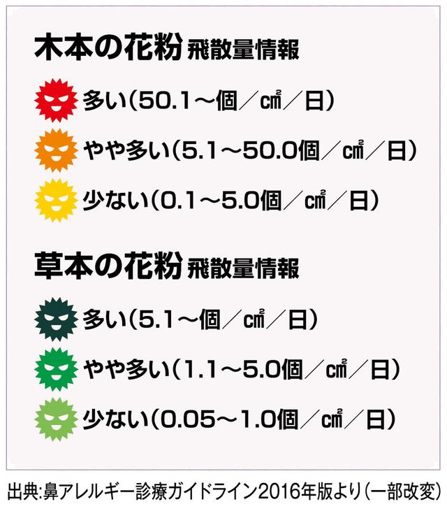 画像: 2019年間花粉カレンダー